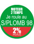 SANS PLOMB 98 mélange 2 pourcent - 5cm - Sticker/autocollant