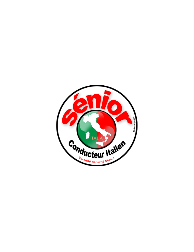 conducteur Sénior Italie - 10cm - Sticker/autocollant