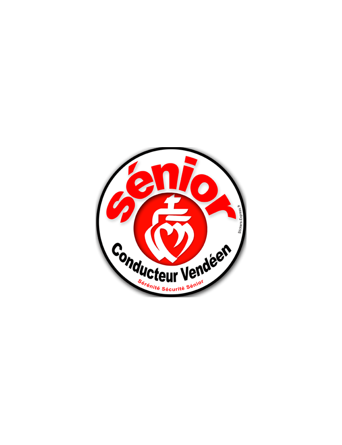 conducteur sénior Vendéen - 15cm - Sticker/autocollant