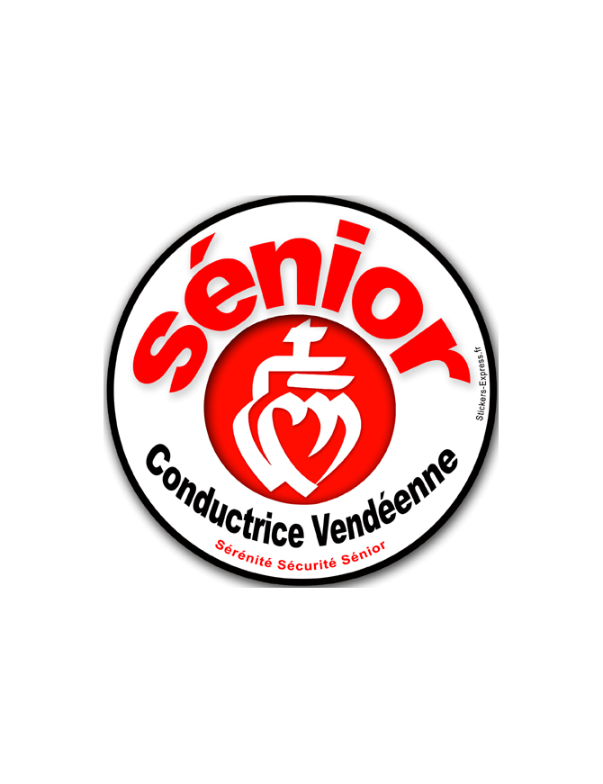 conductrice Sénior Vendéenne - 10cm - Sticker/autocollant