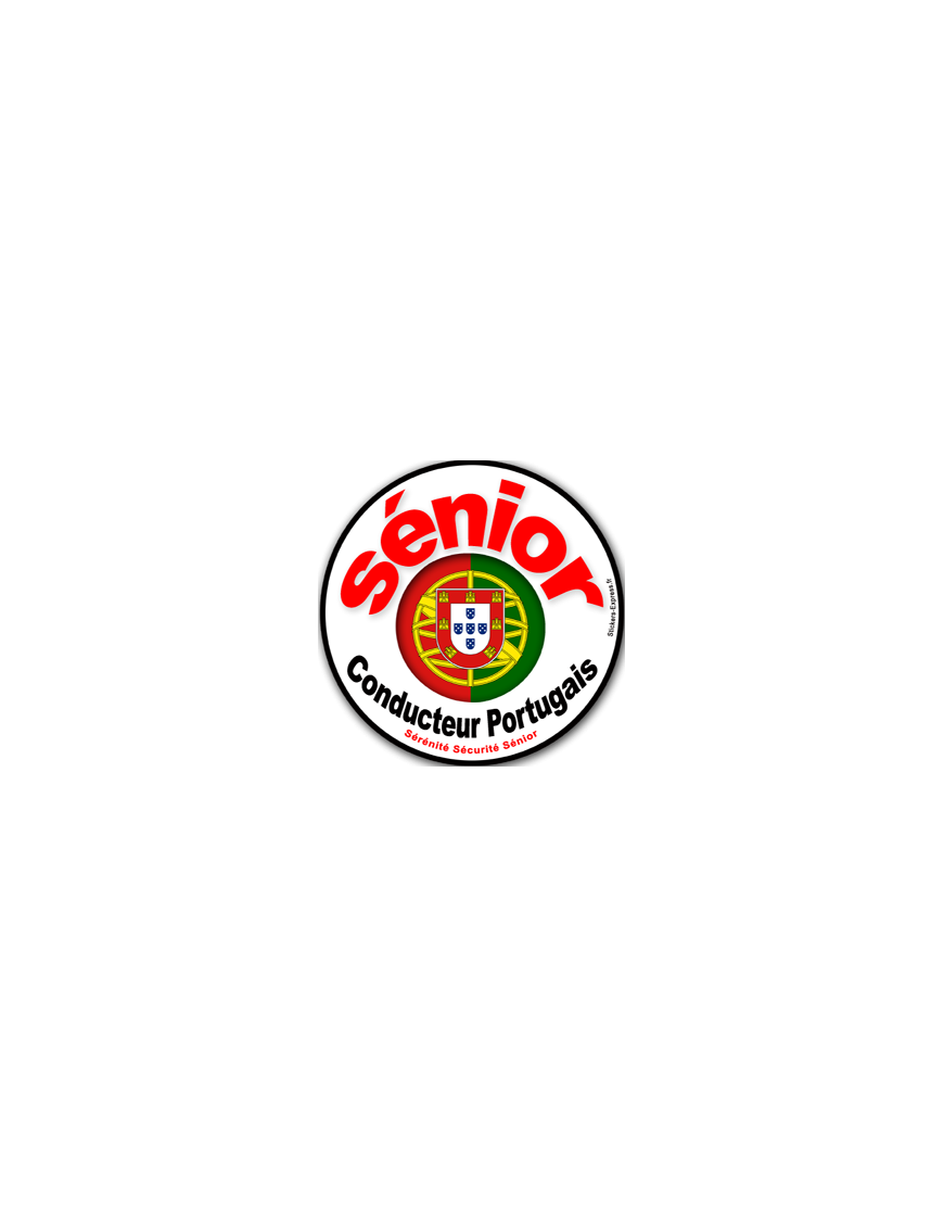 conducteur sénior Portugais - 15cm - Sticker/autocollant