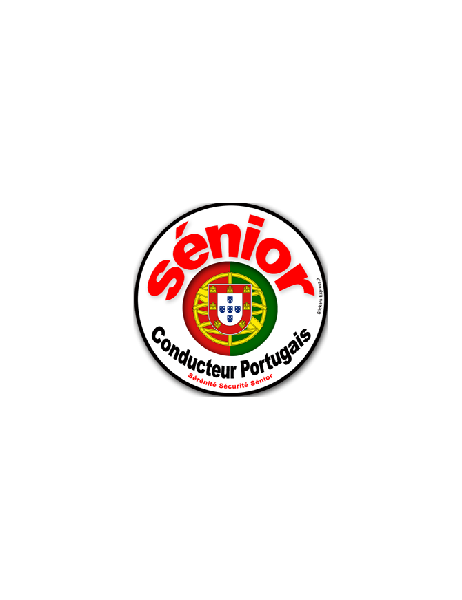conducteur sénior Portugais - 15cm - Sticker/autocollant