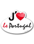 j'aime le Portugal - 5x3.7cm - Sticker/autocollant