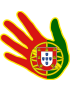 main Portugaise - 5x5cm - Sticker/autocollant