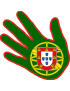 main Portugaise verte - 10x10cm - Sticker/autocollant