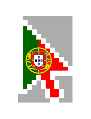 curseur flèche portugaise - 10x6.3cm - Sticker/autocollant