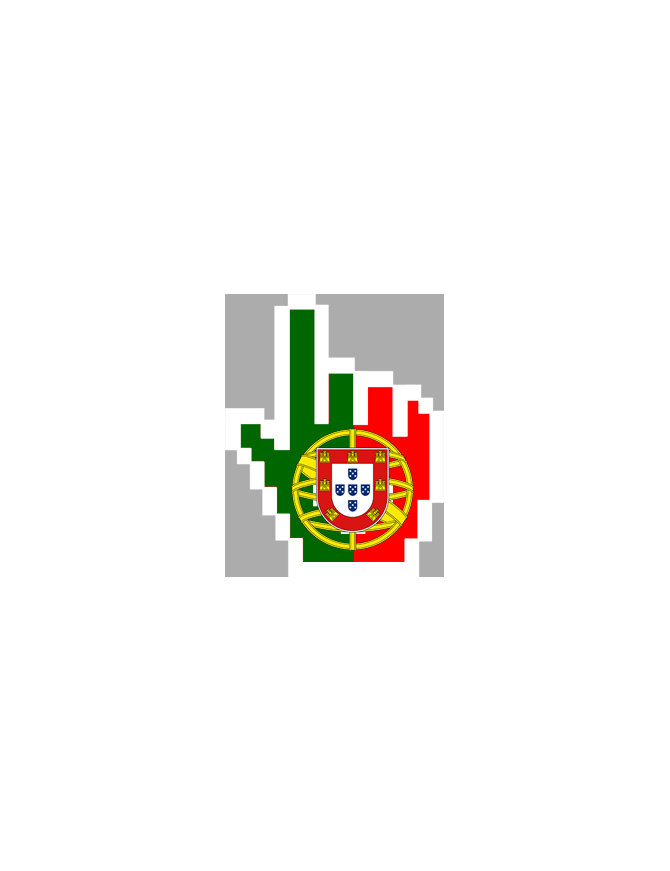Curseur main Portugaise - 15x11.5cm - Sticker/autocollant