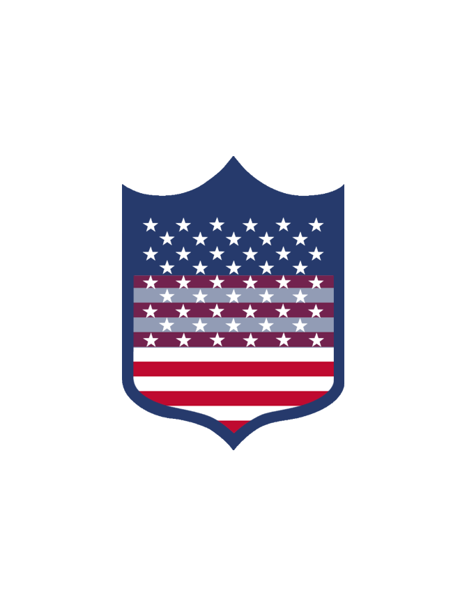Blason USA - 15x11cm -Sticker/autocollant