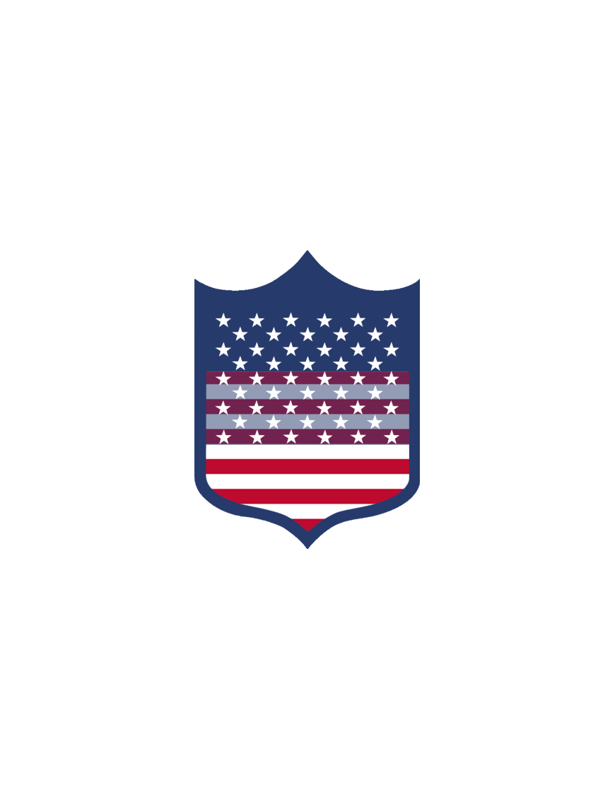 Blason USA - 5x3.5cm -Sticker/autocollant