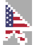 curseur flèche USA - 10x6.3cm - Sticker/autocollant