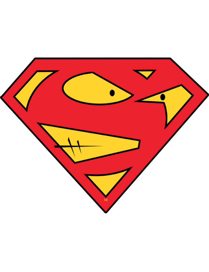 supercrane - 5x3.7cm - Sticker/autocollant