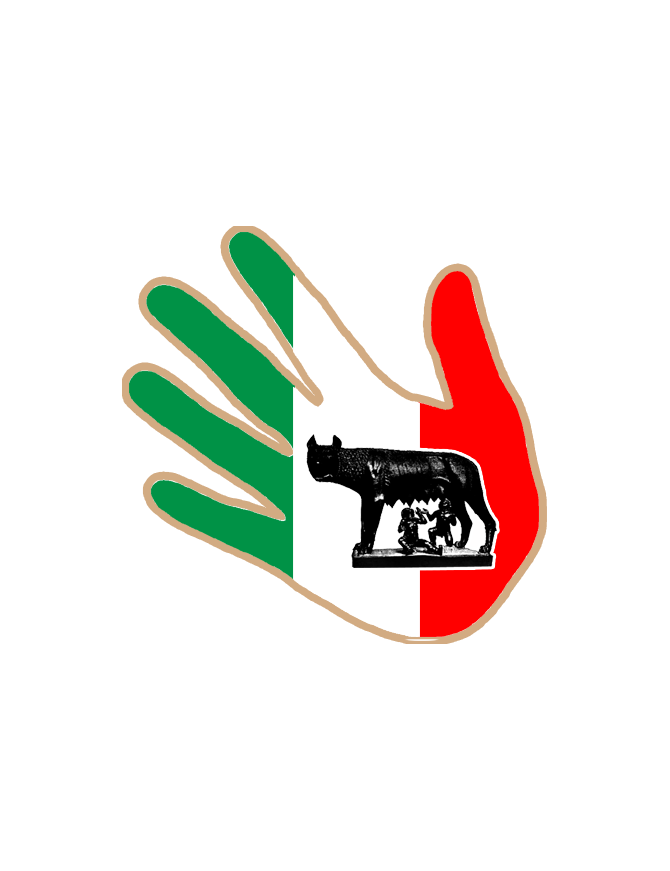 main Italienne - 5x5cm - Sticker/autocollant