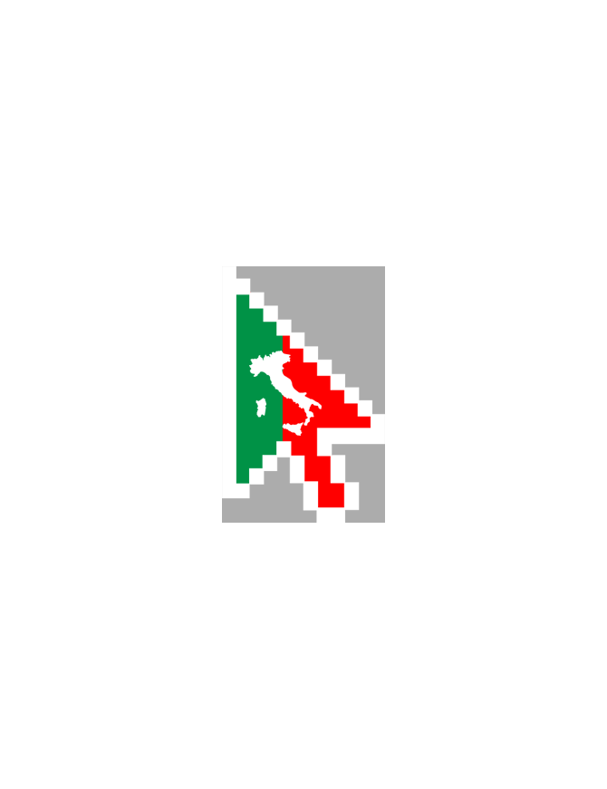 curseur flèche italienne - 15x9.5cm - Sticker/autocollant