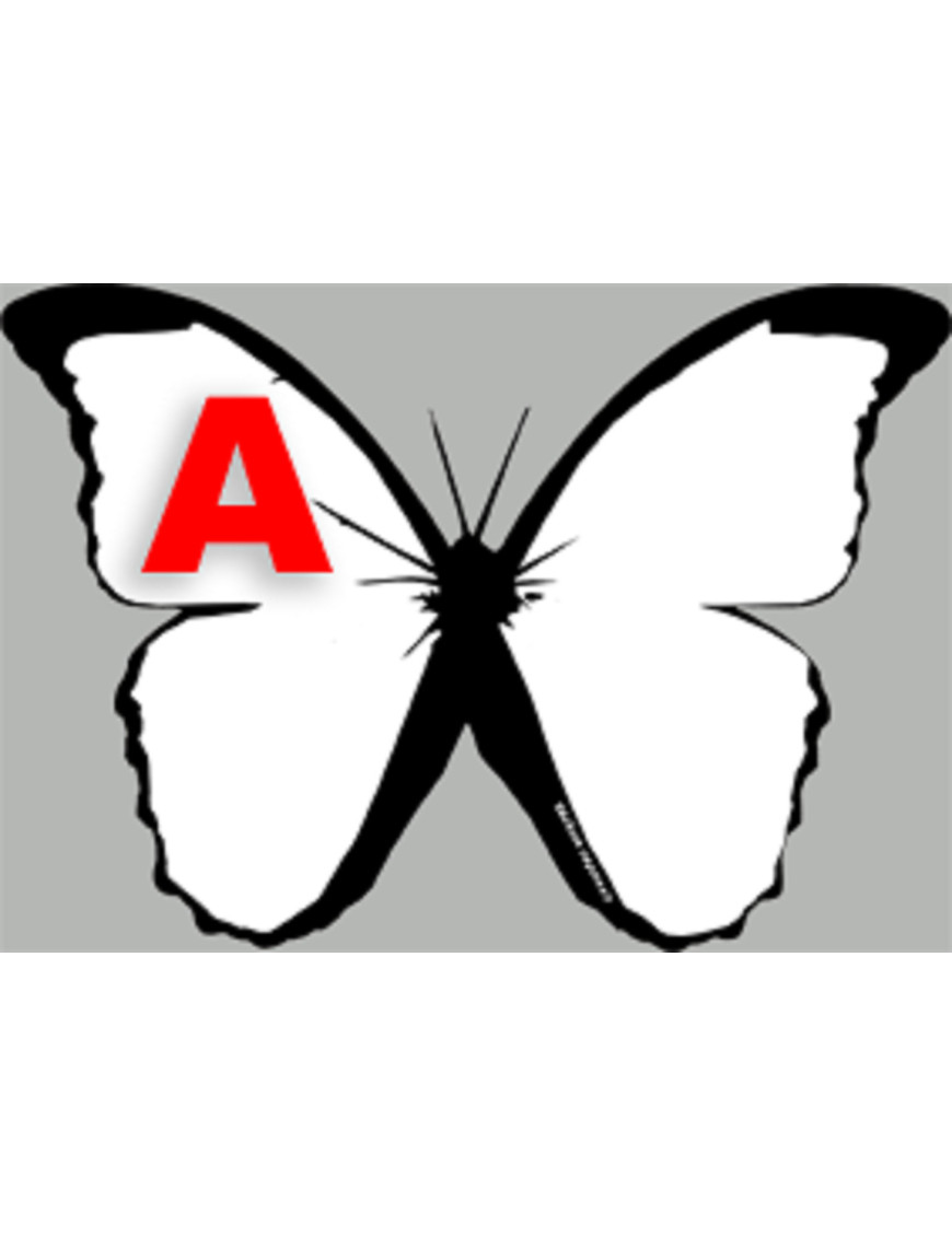 effet papillon A - 15cm - Sticker/autocollant