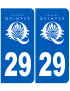 immatriculation Quimper - Sticker/autocollant