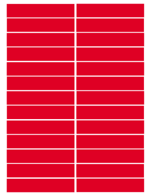 balises circuits GR marques rouges - 26fois 10x2cm - Sticker/autocolla
