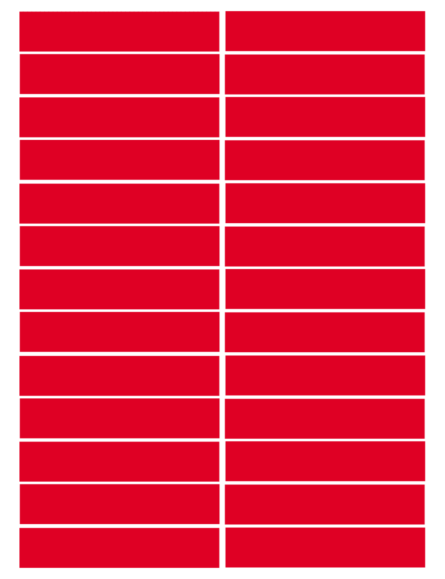 balises circuits GR marques rouges - 26fois 10x2cm - Sticker/autocolla