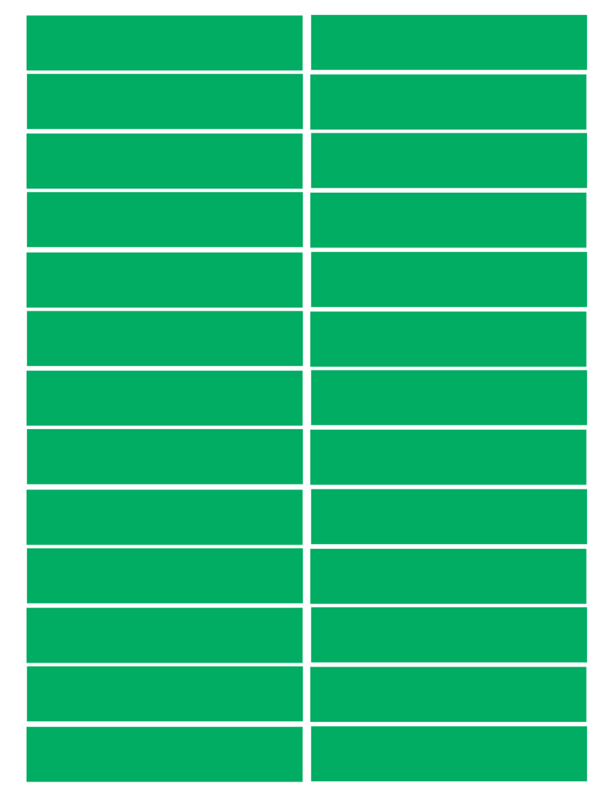 balises circuits GR marques verts - 26fois 10x2cm - Sticker/autocollan