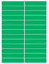 balises circuits GR marques verts - 26fois 10x2cm - Sticker/autocollan