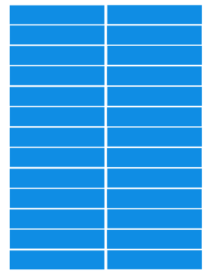 balises circuits GR marques bleus - 26fois 10x2cm - Sticker/autocollan