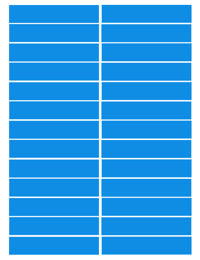balises circuits GR marques bleus - 26fois 10x2cm - Sticker/autocollan