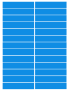 balises circuits GR marques bleus - 26fois 10x2cm - Sticker/autocollan