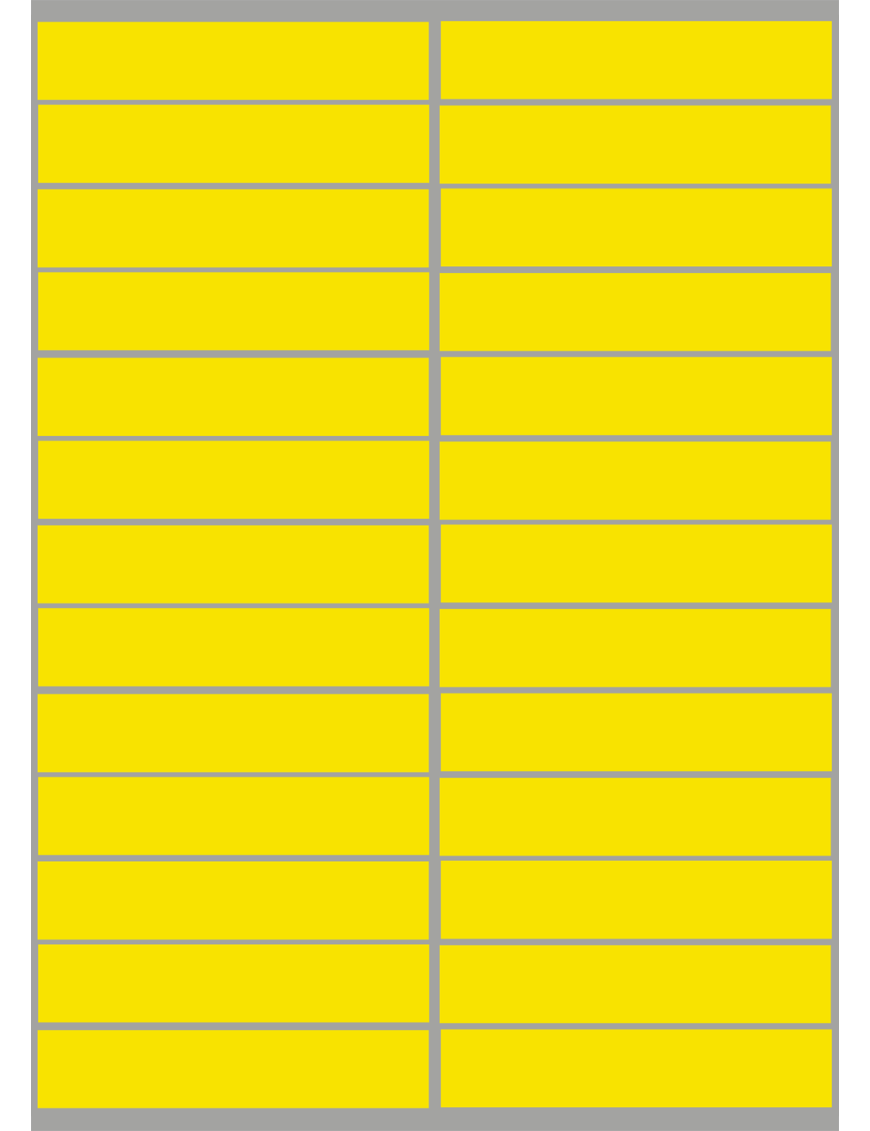 balises circuits GR marques jaunes - 26fois 10x2cm - Sticker/autocolla
