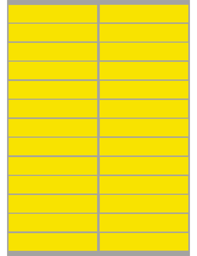 balises circuits GR marques jaunes - 26fois 10x2cm - Sticker/autocolla