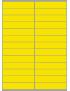 balises circuits GR marques jaunes - 26fois 10x2cm - Sticker/autocolla