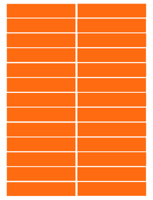 balises circuits GR marques oranges - 26fois 10x2cm - Sticker/autocoll