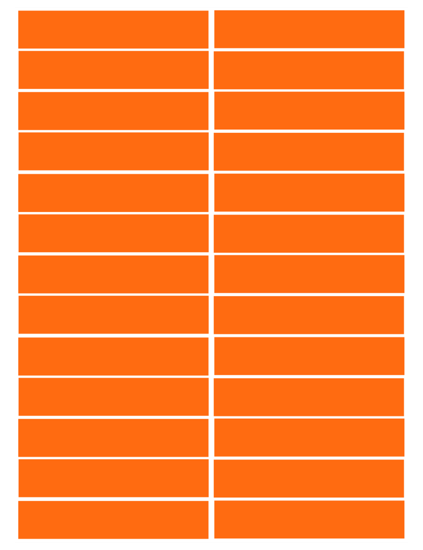 balises circuits GR marques oranges - 26fois 10x2cm - Sticker/autocoll