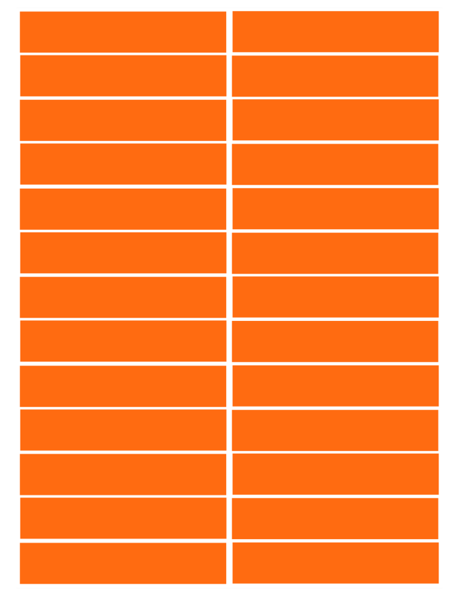 balises circuits GR marques oranges - 26fois 10x2cm - Sticker/autocoll