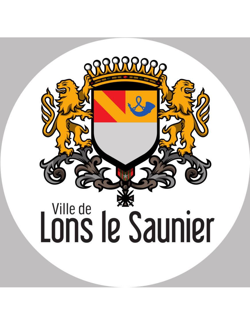 Lons-le-Saunier (15x15cm) - Sticker/autocollant