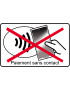 Pas de paiement sans contact smartphone - 15x9.2cm - Sticker/autocolla