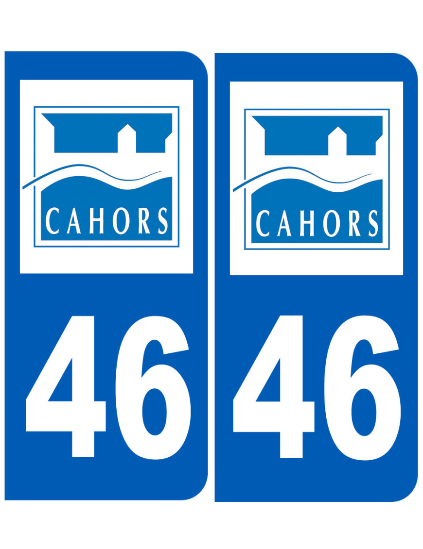 immatriculation Cahors 46 - Sticker/autocollant