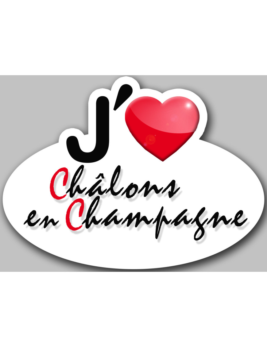 Châlons-en-Champagne (5x3.7cm) - Sticker/autocollant
