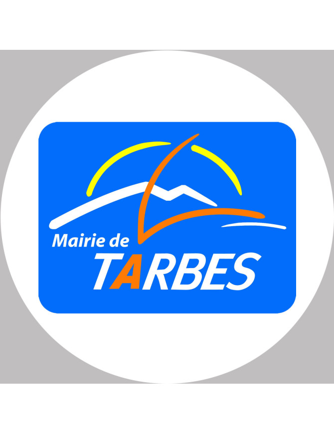 Tarbes - 5x5cm - Sticker/autocollant