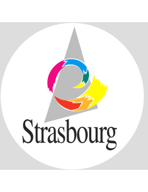 Strasbourg - 5cm - Sticker/autocollant