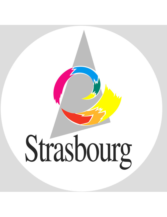 Strasbourg - 5cm - Sticker/autocollant