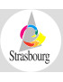 Strasbourg - 5cm - Sticker/autocollant