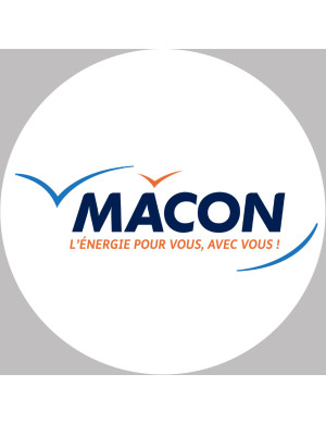 Mâcon - 20x20cm - Sticker/autocollant