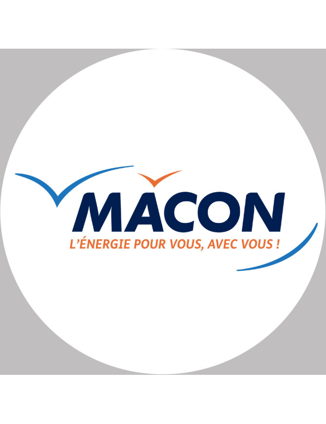 Mâcon - 10x10cm - Sticker/autocollant
