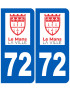immatriculation Chambéry 73 - Sticker/autocollant