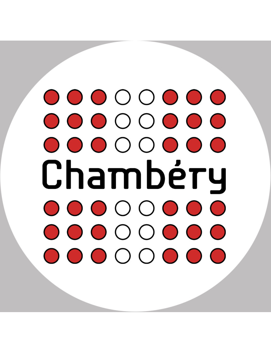 Chambéry - 10x10cm - Sticker/autocollant
