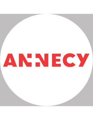 Annecy - 10x10cm - Sticker/autocollant