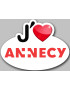 j'aime Annecy (15x11cm) - Sticker/autocollant