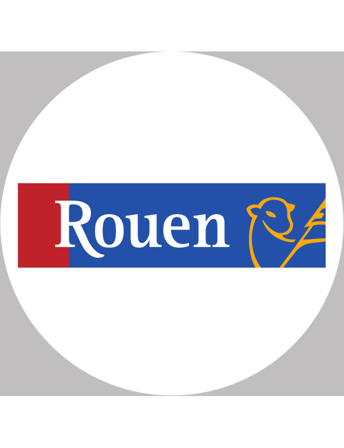 Rouen - 10x10cm - Sticker/autocollant