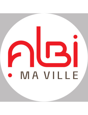 Albi - 15x15cm - Sticker/autocollant