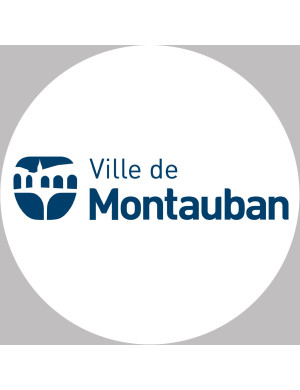 Montauban - 15x15cm - Sticker/autocollant