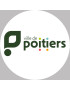Poitiers - 5x5cm - Sticker/autocollant